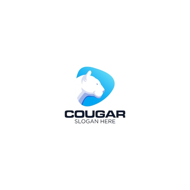 Vector cougar logo design