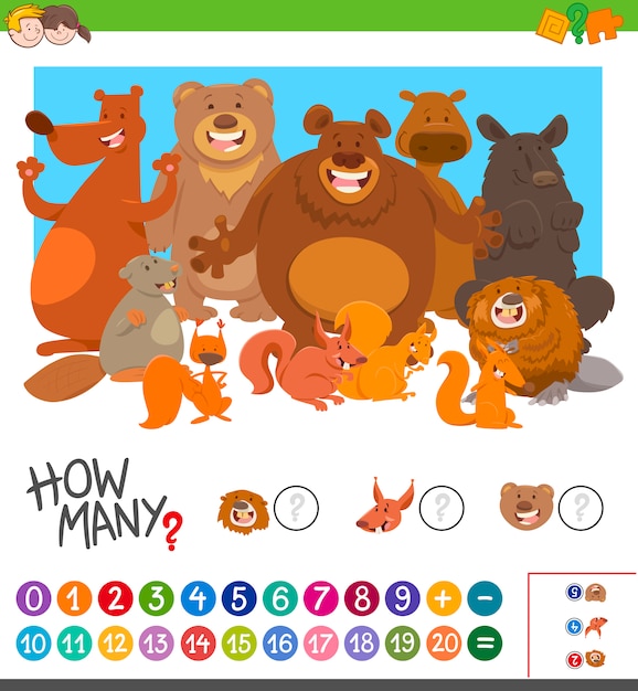 どのように多くの動物のゲームをカウント
