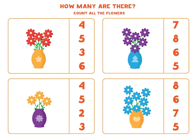 Count how many flowers are in the vase.