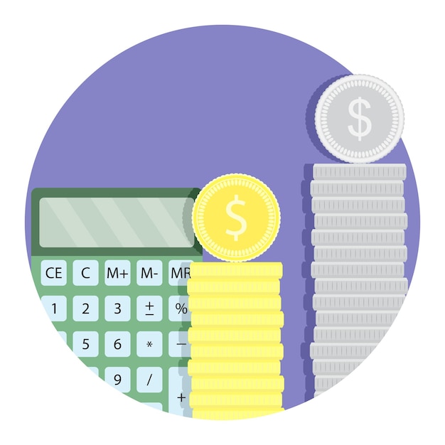 Vector count money budget finance icon