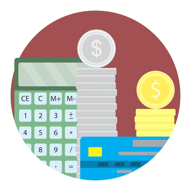 Count money capital icon vector