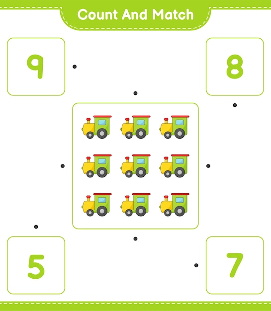 count the number of Train and match with the right numbers