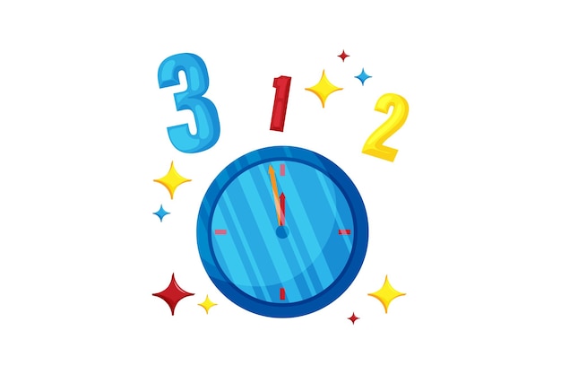 Vector countdown new year sticker