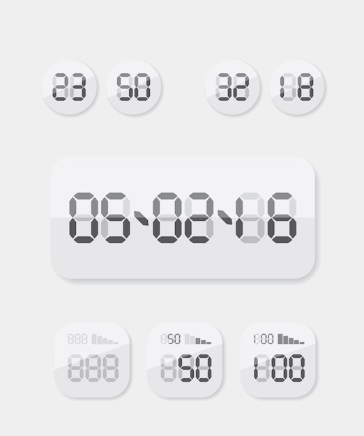 Countdown Timer datum en klok illustratie