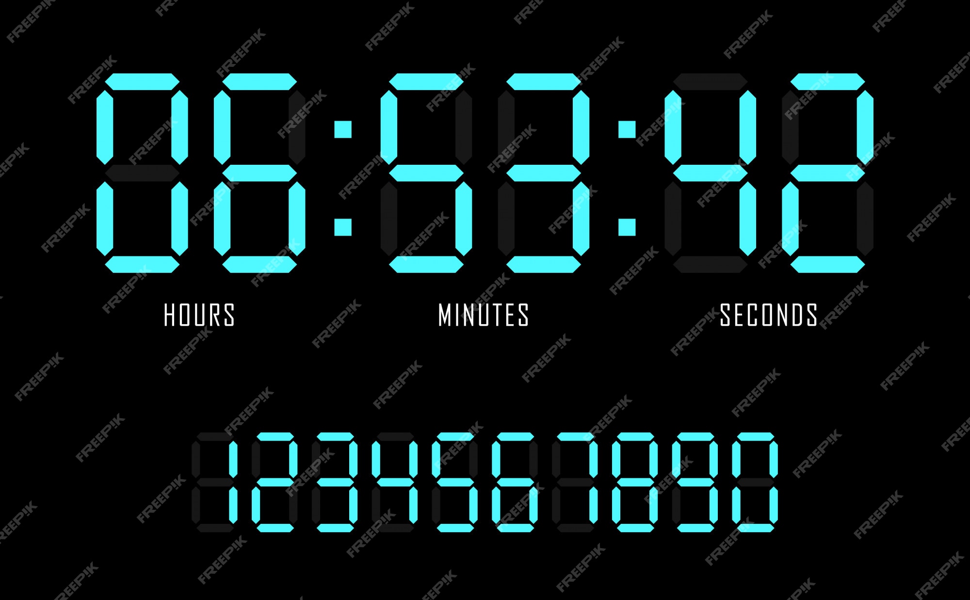 Countdown website vector flat template circle clock timer background. Countdown  timer. Clock counter. 6457198 Vector Art at Vecteezy