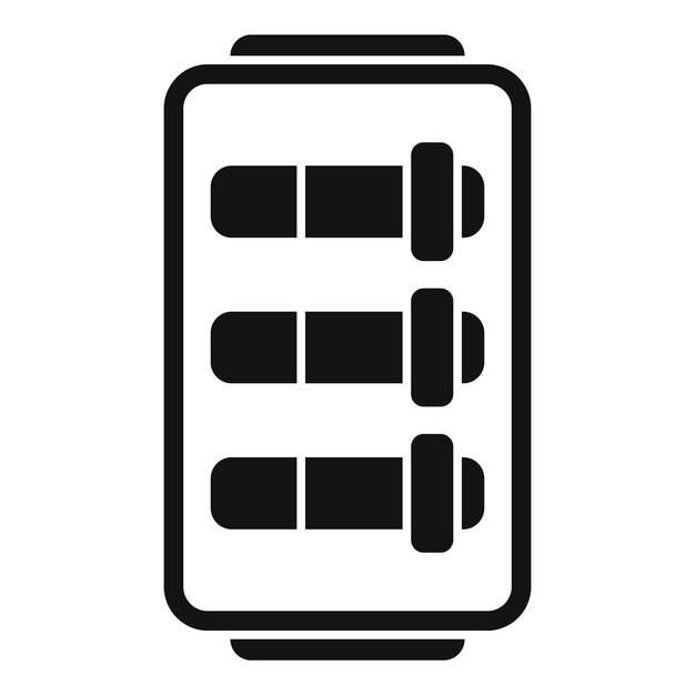 Counter breaker icon simple vector Circuit box Electric fuse