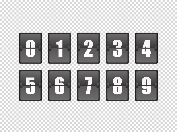 Vector counter elements on transparent