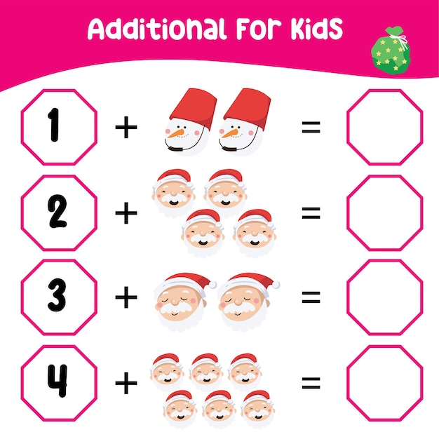 Counting activity worksheet for children. Educational printable mathematics for preschool.