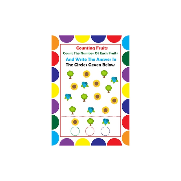 Vector counting elements count the number of each elements and write the answer in the circles given below