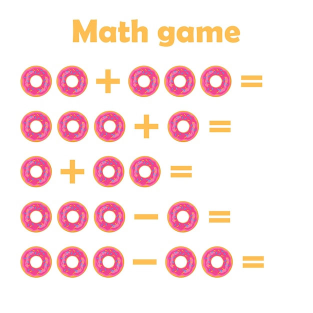 Vector counting game educational math game