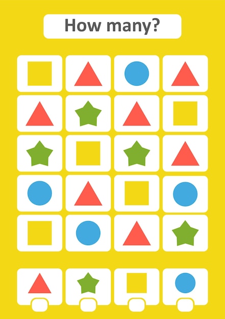 就学前の子供のためのカウントゲーム。