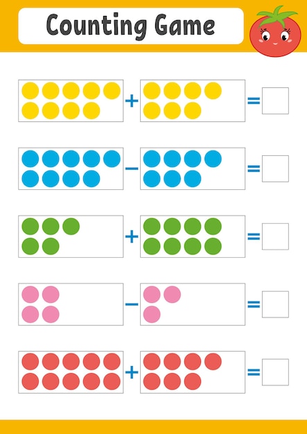 未就学児のためのカウントゲーム。