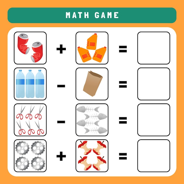 Vector counting number worksheet