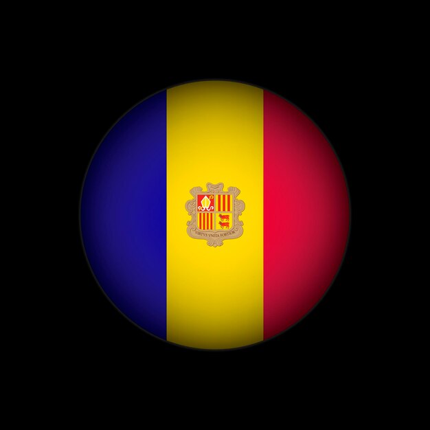 Vector country andorra andorra flag vector illustration