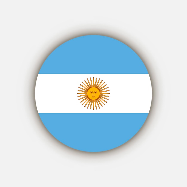 Paese argentina argentina bandiera illustrazione vettoriale