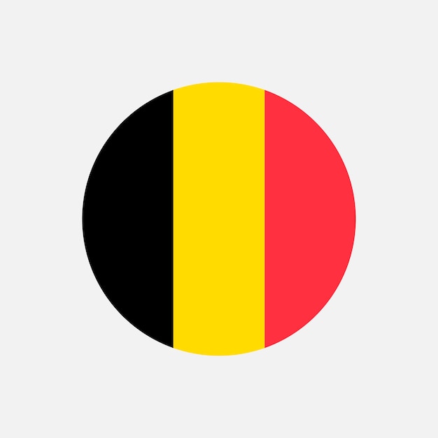 Country Belgium Belgium flag Vector illustration