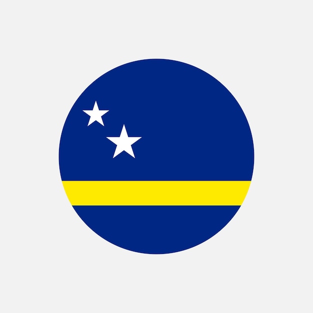 Country Curacao Curacao flag Vector illustration