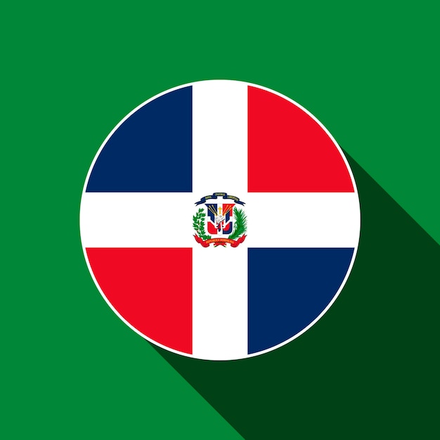 Country dominican republic dominican republic flag vector illustration