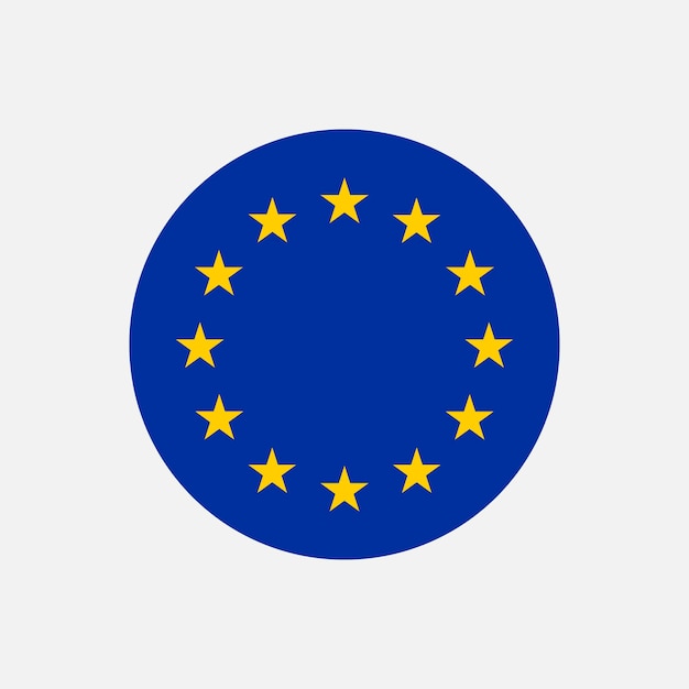 Страна Европейский Союз Флаг Европейского Союза Векторная иллюстрация