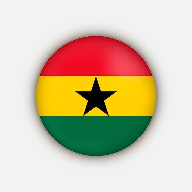 Country Ghana Ghana flag Vector illustration