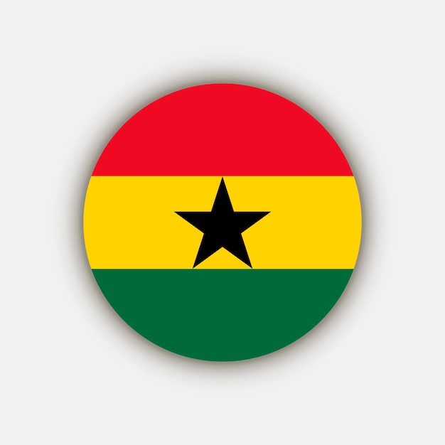 Vector country ghana ghana flag vector illustration