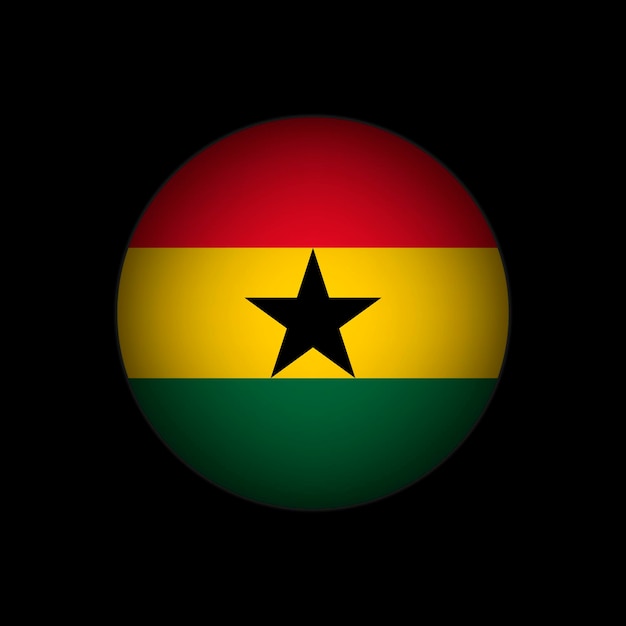 Country Ghana Ghana flag Vector illustration