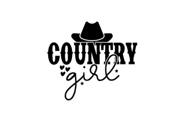 Vector country girl vector file