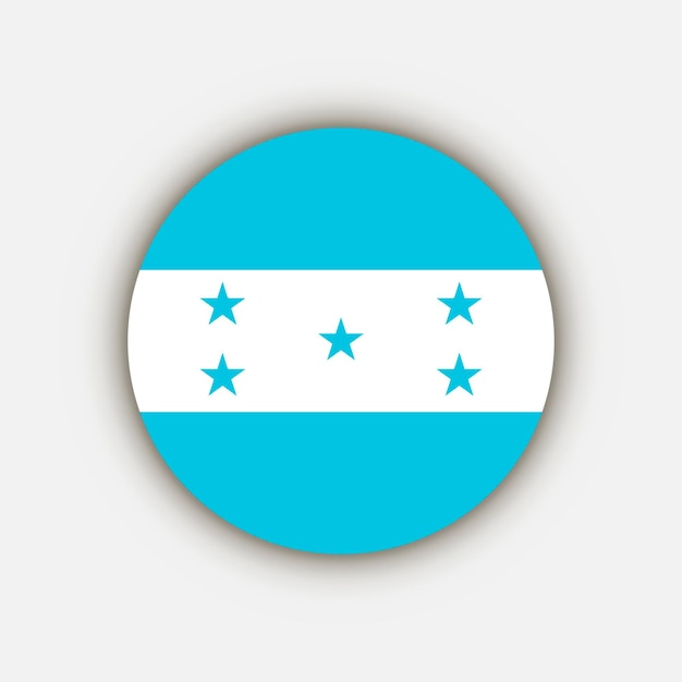 Country Honduras Honduras flag Vector illustration