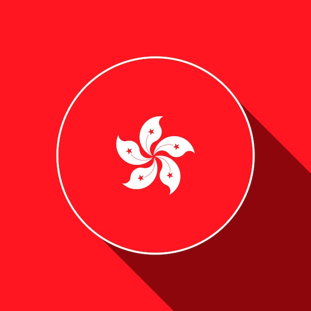 Country Hong Kong Hong Kong Flag Vector illustration