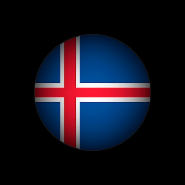 Country iceland iceland flag vector illustration