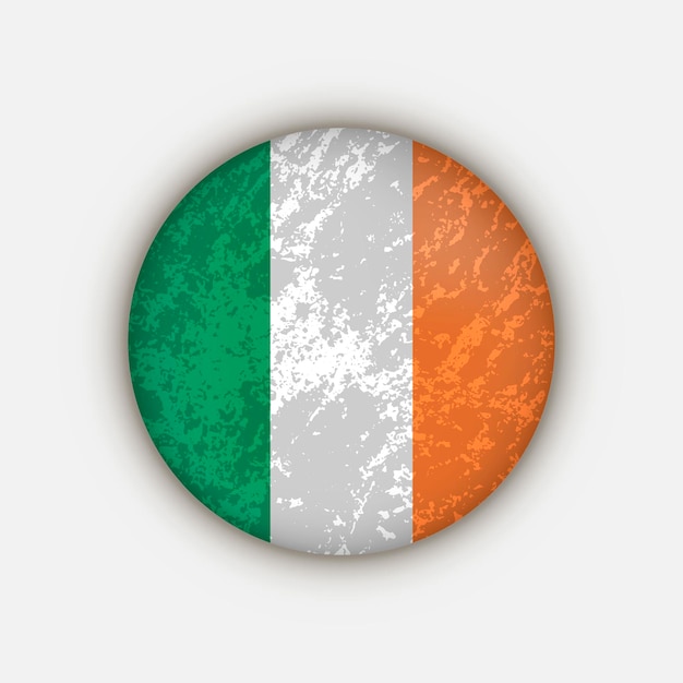 Country Ireland Ireland flag Vector illustration