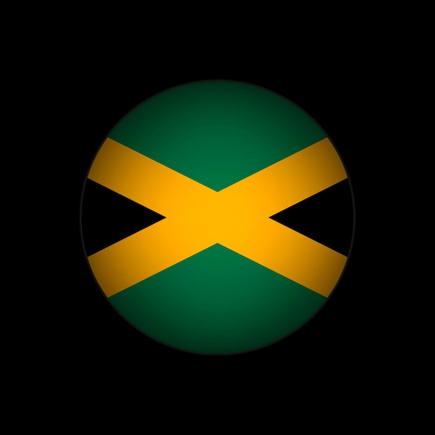 Country Jamaica Jamaica flag Vector illustration