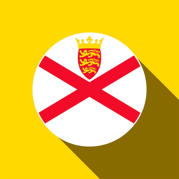 Country Jersey Jersey vlag Vector illustratie