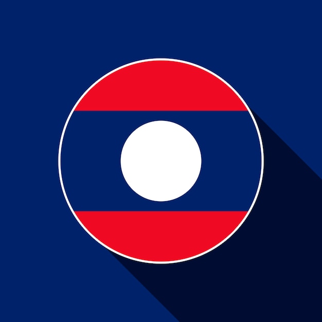 Country Laos Laos flag Vector illustration