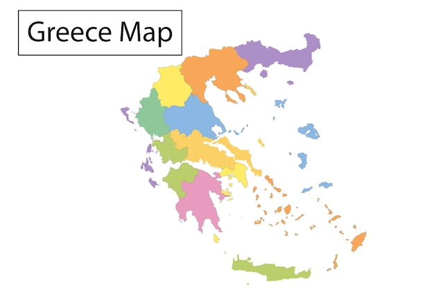 Mappa del paese con le regioni