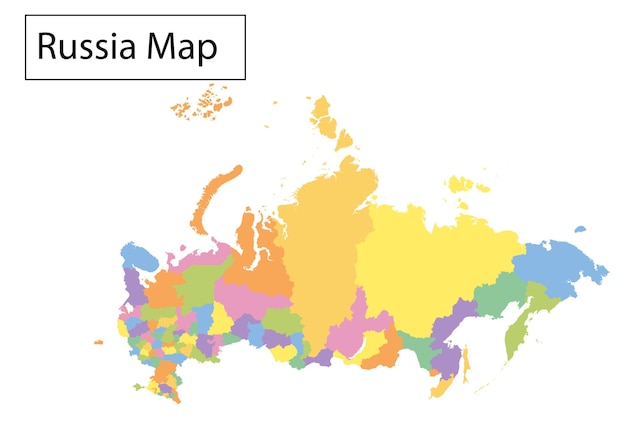 Вектор Карта страны с регионами