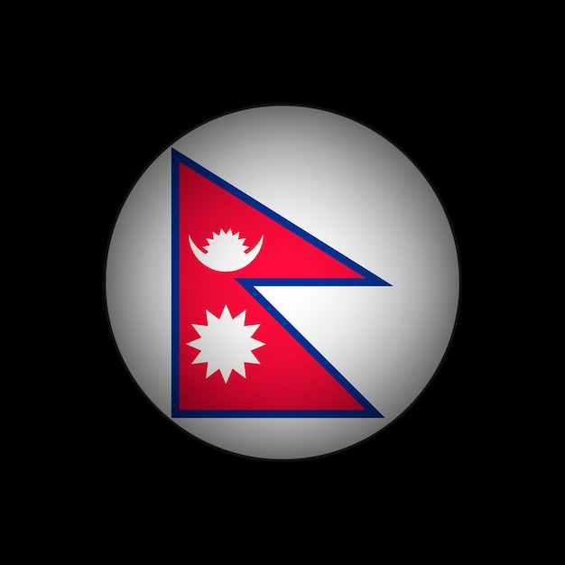 Country nepal nepal flag vector illustration