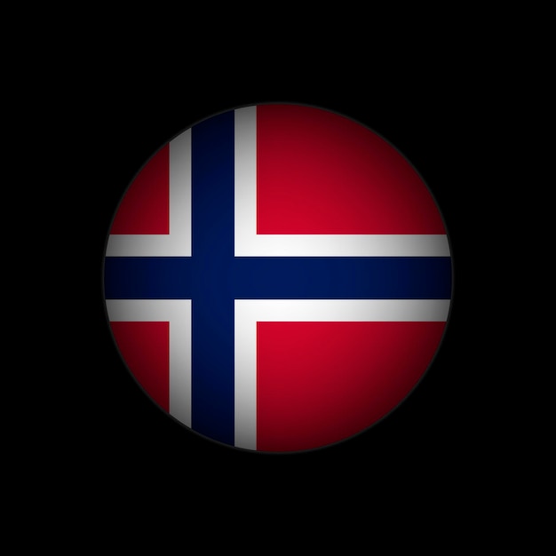 Vettore paese norvegia norvegia bandiera illustrazione vettoriale