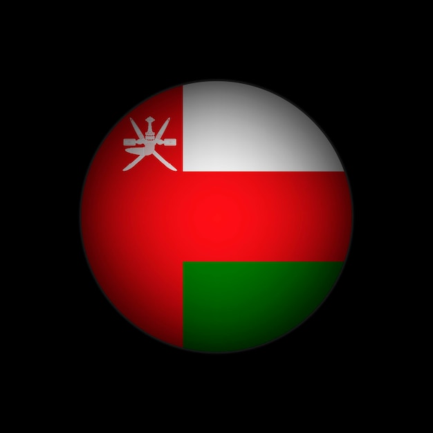 Country Oman Oman flag Vector illustration