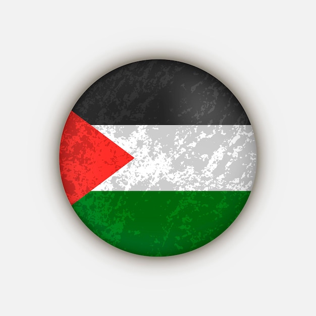 Paese palestina palestina bandiera illustrazione vettoriale