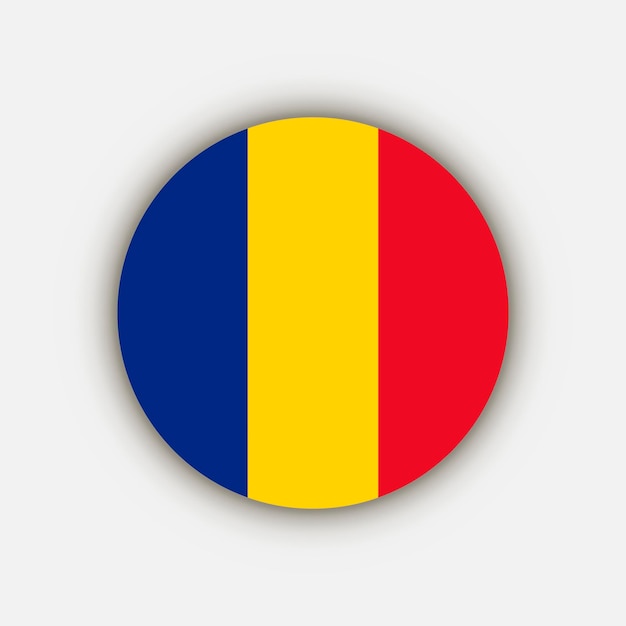 Country Romania Romania flag Vector illustration