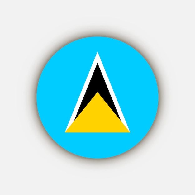 Vector country saint lucia saint lucia flag vector illustration