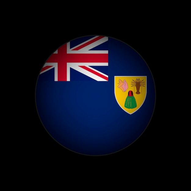 国タークス・カイコス諸島タークス・カイコス諸島旗ベクトル図