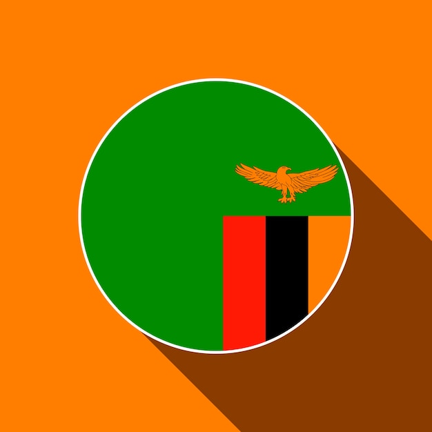 Country Zambia Zambia flag Vector illustration