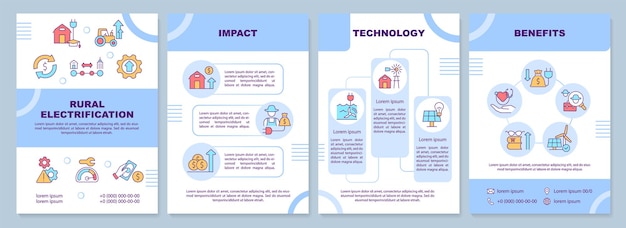 Countryside electrification brochure template