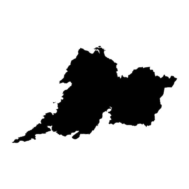 クレア州地図アイルランドの行政郡ベクトル図