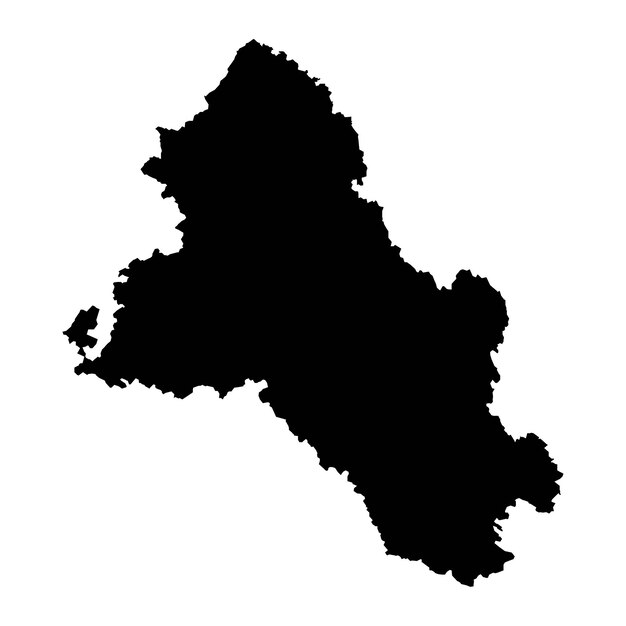 Графство Монаган карта административных округов Ирландии Векторная иллюстрация
