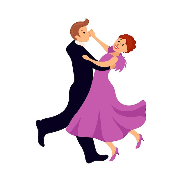 Couple dance illustration