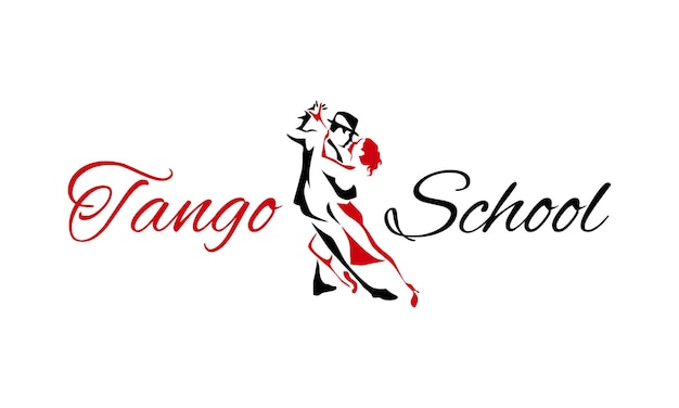 Шаблон дизайна логотипа танцевальной пары