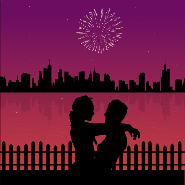 Vector couple and firework